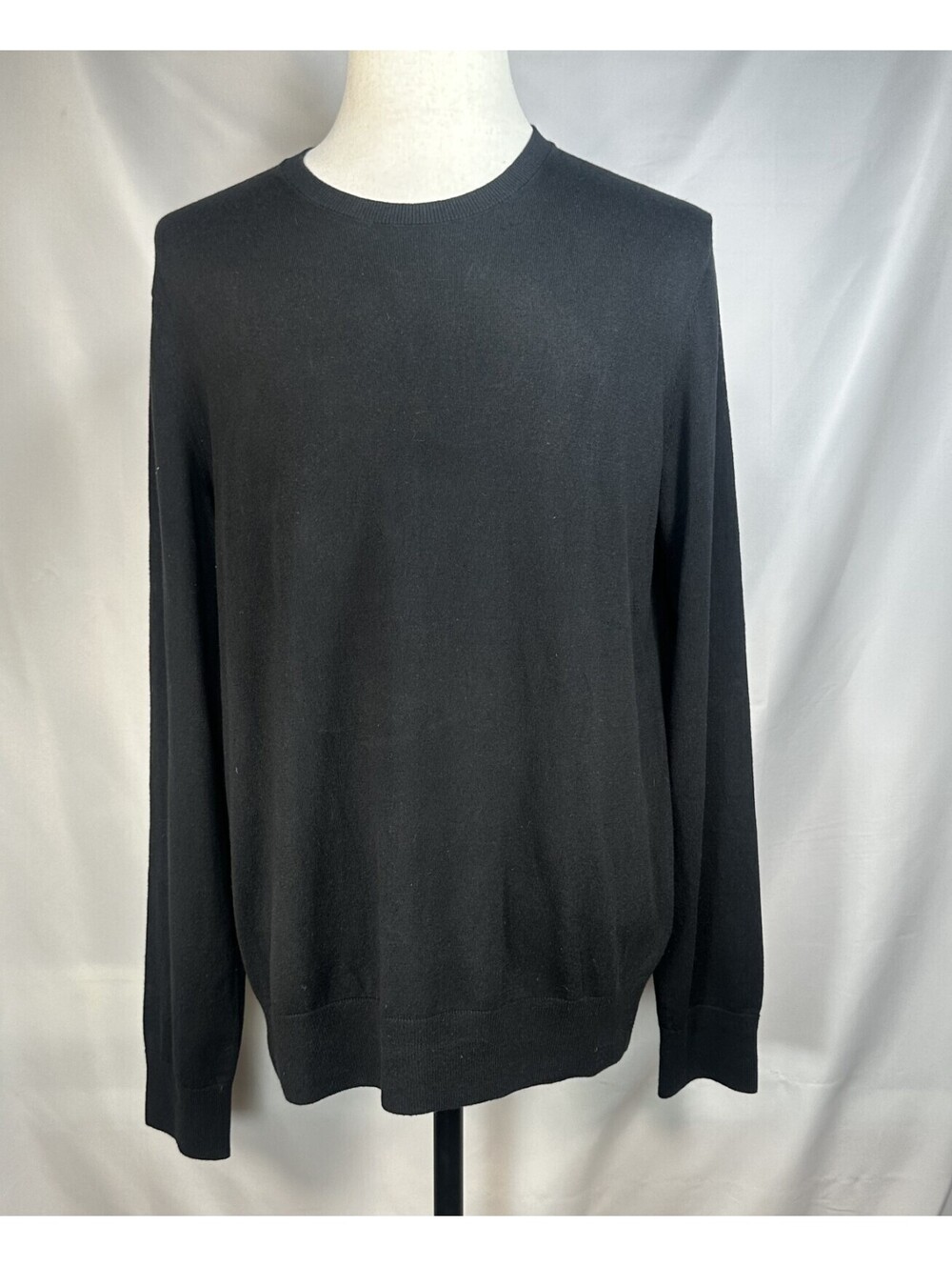 Banana Republic Silk Cotton Cashmere Tall Sweater Black L